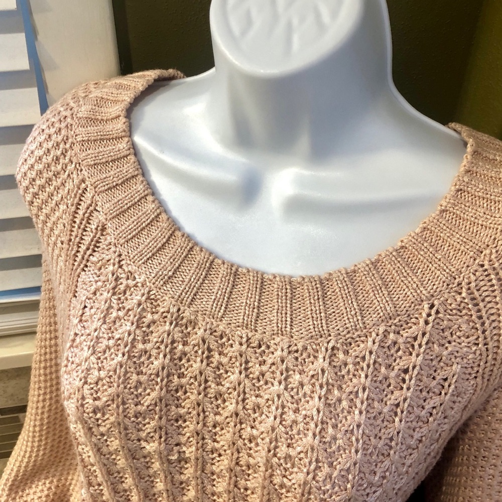 Blush Quartz Calvin Klein Knit Sweater